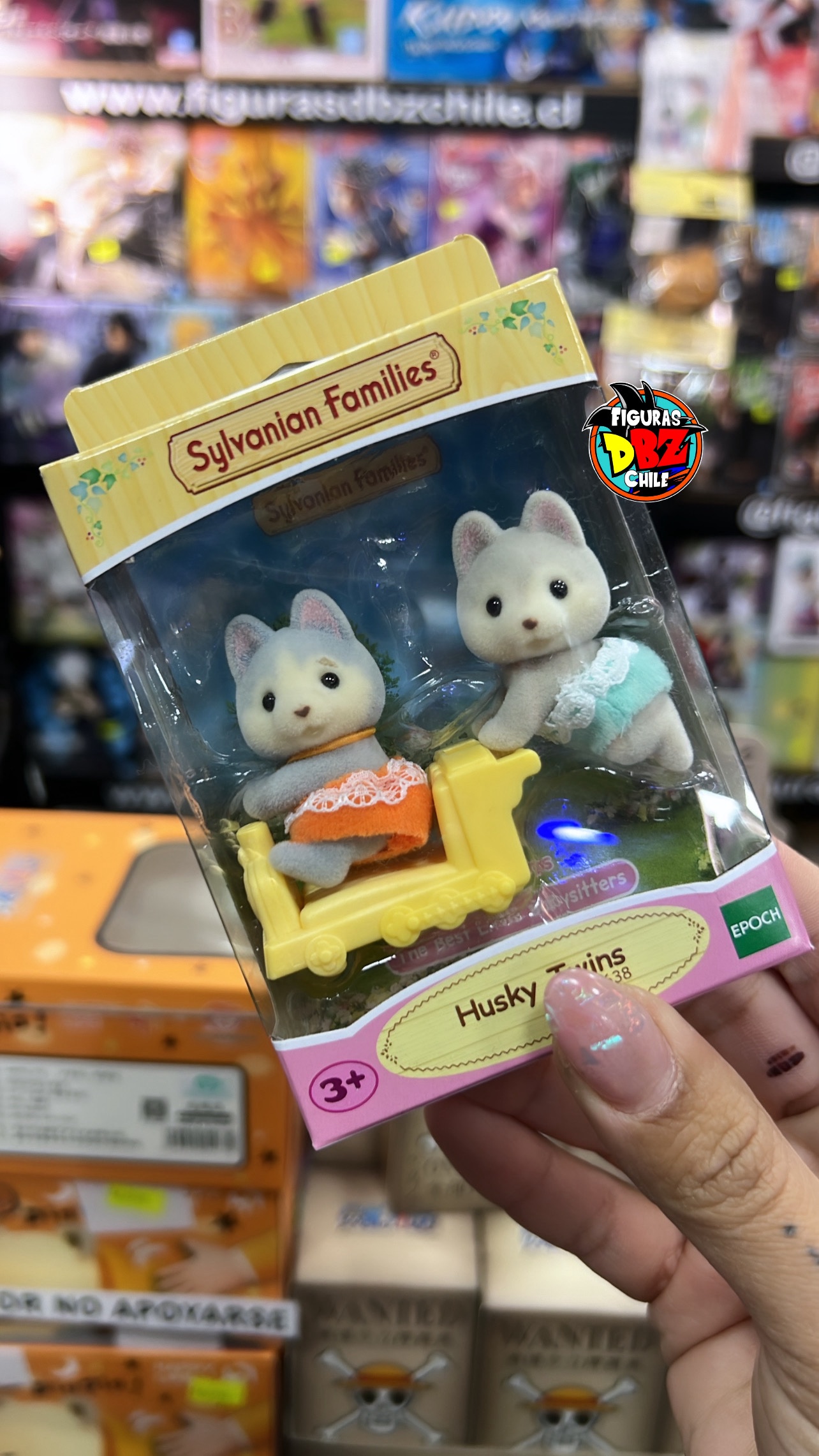 SYLVANIAN SET GEMELOSHUSKY COCHECITO