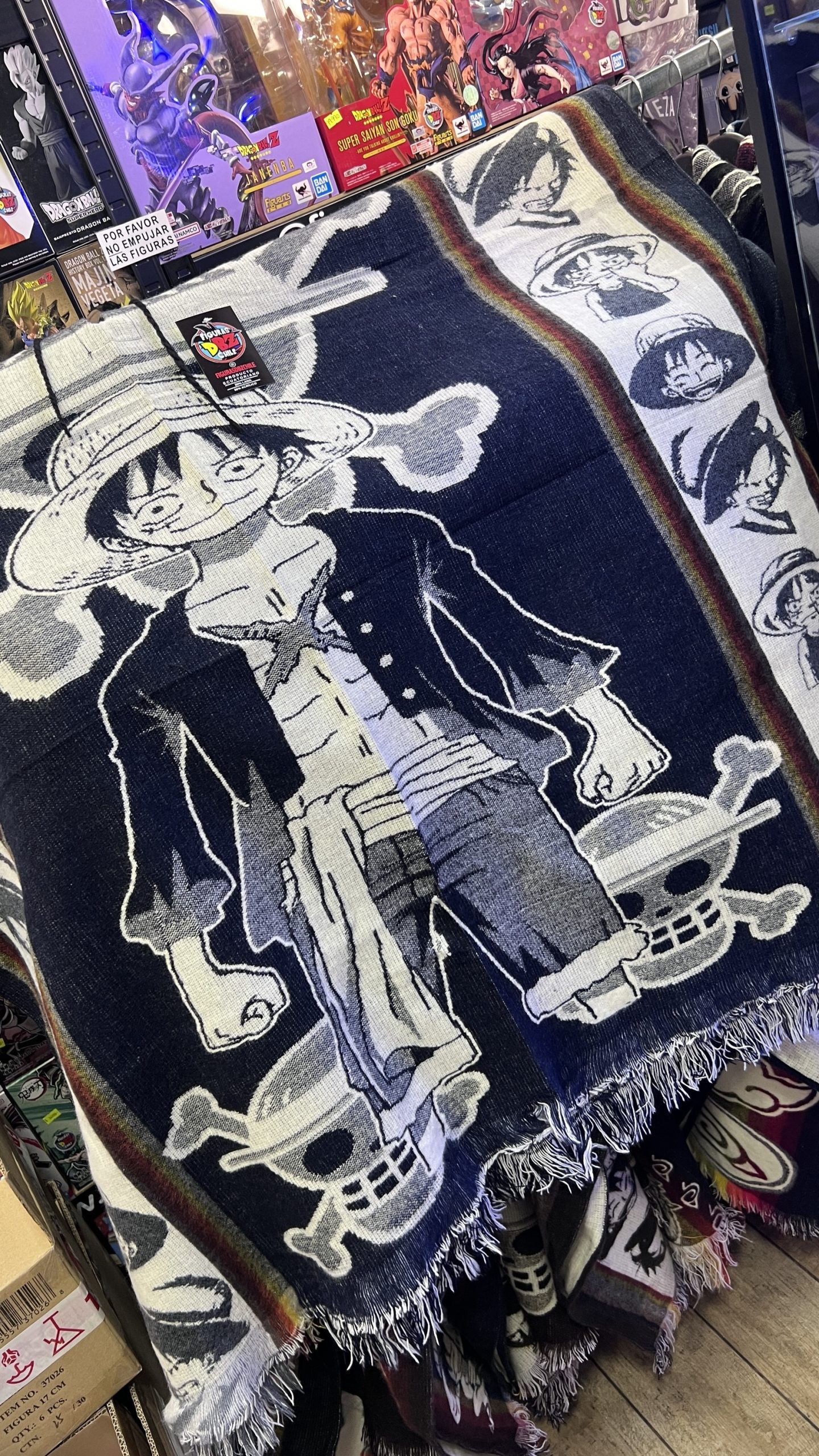 ANIME PONCHO ONE PIECE LUFFY AZUL