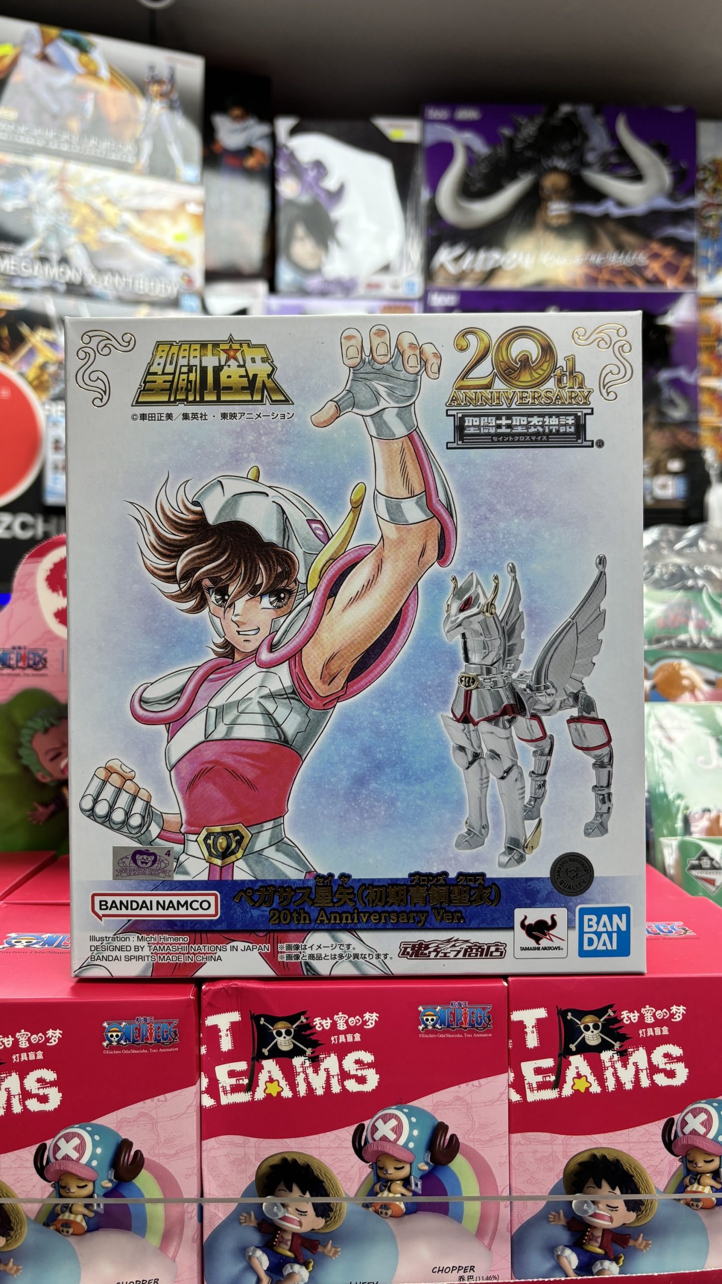 SAINT SEIYA SAINT CLOTH MYTH PEGASUS SEIYA 20TH ANNIVERSARY VER SAINT SEIYA TAMASHII NATIONS